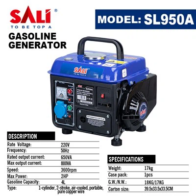 Tragbarer Benzingenerator 800 Va